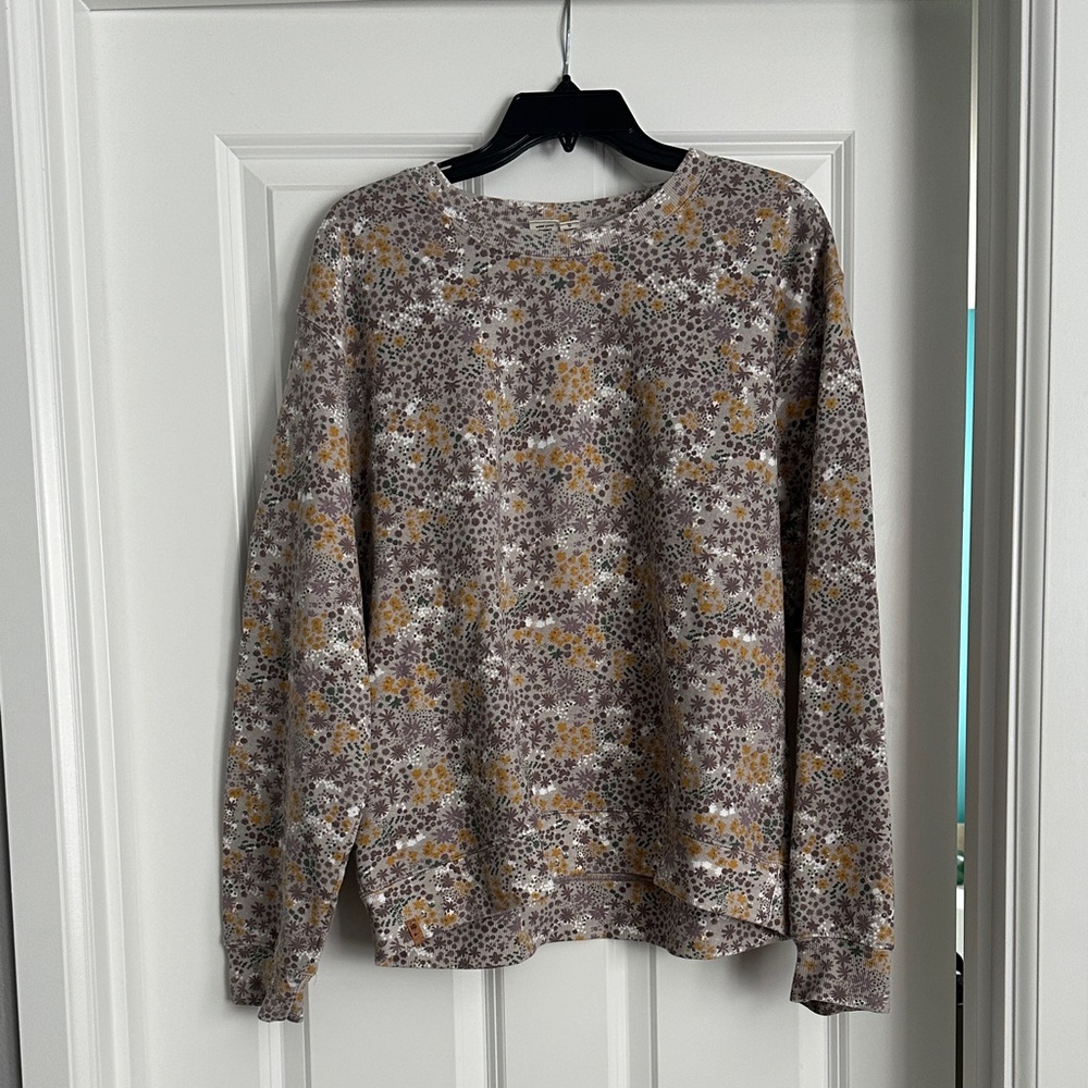tentree Floral Patterned Sweatshirt - purple and Yellow
